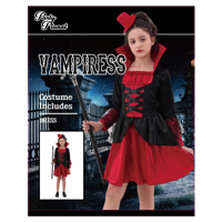 GIRL VAMPIRESS COSTUME-INCLUDED DRESS