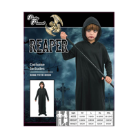 BOY REAPER COSTUME-2A SIZES LRG & XLG