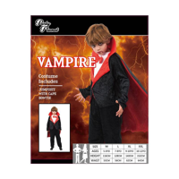 BOY VAMPIRE COSTUME-2A SIZES LRG & XLG