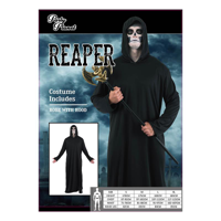 MAN REAPER COSTUME-2A SIZES LRG & XLG
