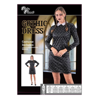 WOMAN WEDNESDAY COSTUME-2A SIZES MED & LRG