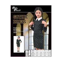 GIRL WEDNESDAY COSTUME-2A SIZES LRG & XLG