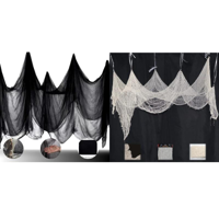 2A 76X183CM BLACK & WHITE CREEPY CLOTH