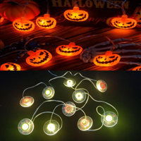 2A HALLOWEEN 10 LED LIGHT GARLAND-2XAA BATTERY NOT INCL