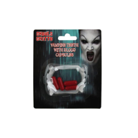 VAMPIRE TEETH W/BLOOD CAPSULES