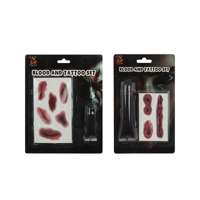 2A FAKE BLOOD & TATTOO SET