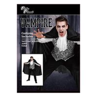 VAMPIRE COSTUME-INCLUDING WAISTCOAT, JABOT, CLOAK