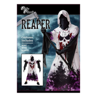 BOY SKULL GHOST COSTUME-INCLUDING ROBE, HOOD, GLOVES