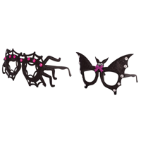 2A GLITTERED & BEJEWELED HALLOWEEN GLASSES