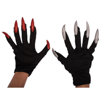 2A RED & SILVER VAMPIRESS GLOVES