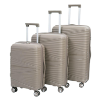 3/SET TOFFEE SUITCASE-28"/24"/20"
