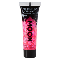 12ML NEON UV CHUNKY GLITTER GEL - HOT PINK
