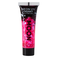 12ML NEON UV CHUNKY GLITTER GEL - MAGENTA