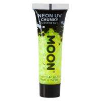 12ML NEON UV CHUNKY GLITTER GEL - YELLOW