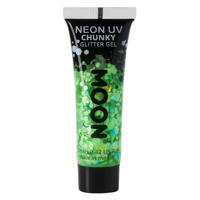 12ML NEON UV CHUNKY GLITTER GEL - GREEN