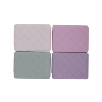 4A VEGAN WOVEN LEATHER COMPACT MIRROR
