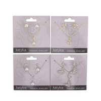 4A WOMENS FAUX BIJOUX NECKLACE & EARRING GIFT SET