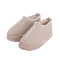 WOMENS PLATFORM FAUX SHEEPSKIN SLIDES ASST. SIZES