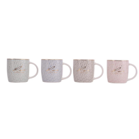 4A MUTED PASTEL PATTERN MUGS 350ML