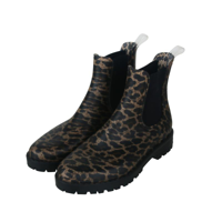 WOMENS LEOPARD PRINT PU BOOTS ASST. SIZES