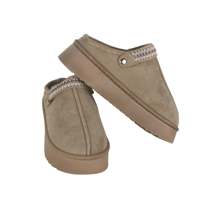 WOMENS COFFEE PLATFORM STRAP SLIPPERS ASST. SIZES