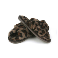 LEOPARD PRINT WINTER SLIPPERS ASST. SIZES