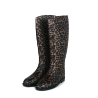 WOMENS LEOPARD PRINT PU TALL BOOTS ASST. SIZES