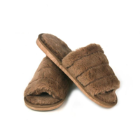 SLATE PLUSH SLIPPERS ASST. SIZES