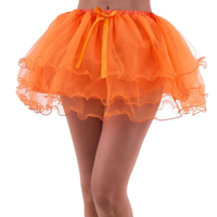 36CM RUFFLED EDGE TUTU-ORANGE