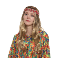 60'S HIPPIE WIG & HEADBAND