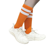 STRIPE SOCKS-ORANGE