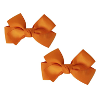 BOW HAIR CLIP-ORANGE
