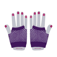 FISHNET GLOVES-PURPLE