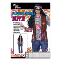 MENS HIPPIE COSTUME-M