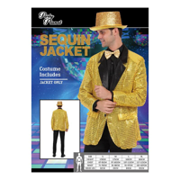 GOLD SEQUIN JACKET-M