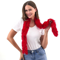 180CM POLYESTER BOA-RED
