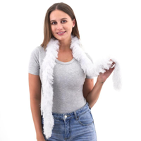 180CM POLYESTER BOA-WHITE