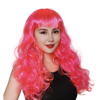 PINK WAVY LONG WIG