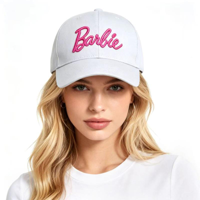 WHITE BARBIE BASEBALL CAP