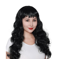 BLACK WAVY LONG WIG