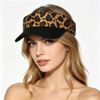 LEOPARD PRINT SUN VISOR