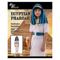 BOY'S EGYTIAN PHAROAH-INCLUDING ROBE, BELT, COLLAR, HEADPIECE, SIZE XL