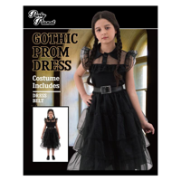 GIRL'S WEDNESDAY DRESS-INCLUDING DRESS, BELT, SIZE L