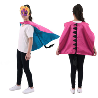 65CM PINK DRAGON CAPE & MASK SET
