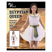 GIRL'S EGYPTIAN QUEEN-INCLUDING DRESS, BELT, BRACE CUFFS, SIZE XXL