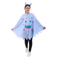 70CM BLUE MONSTER PONCHO
