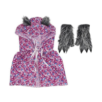 2PC WOLF GRANDMOTHER DRESS UP KIT-SUITABLE FOR KIDS 10-14 YO