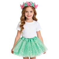 2PC TODDLER MINT HEADBAND & TUTU SET-12-24 MONTHS