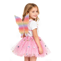 2PC TODDLER PINK WINGS & TUTU SET-12-24 MONTHS