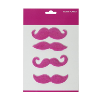 ASST. 4PK MOUSTACHE PACK-PINK